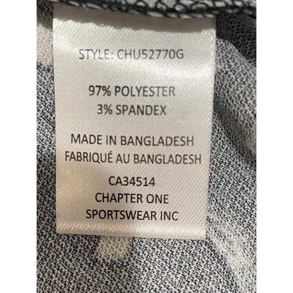 Jules & Leopold Womens 3X Black & White Abstract Print Flutter Sleeve Blouse - Picture 9 of 11